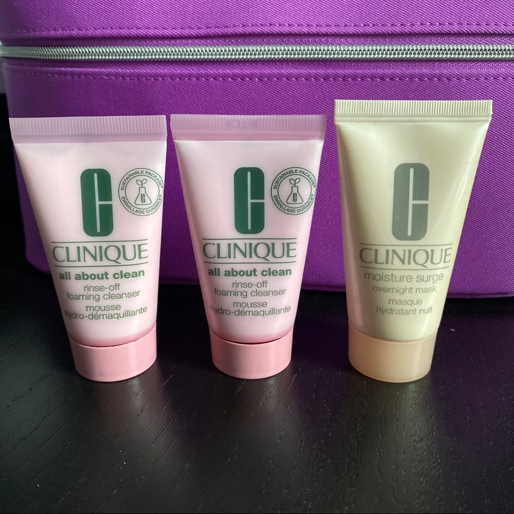 🌱 Clinique lot (3) all about clean rinse-off foaming cleanser